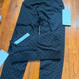 lululemon athletica Kids Black Dot Leggings
